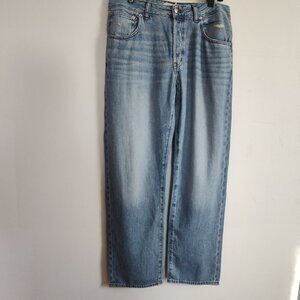 Ladies SZ 28 Madewell Blue Curvy Dean Straight-Leg Jean